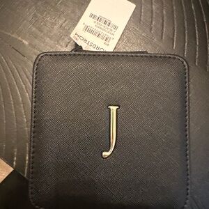 Black Monogrammed J Jewelry Box